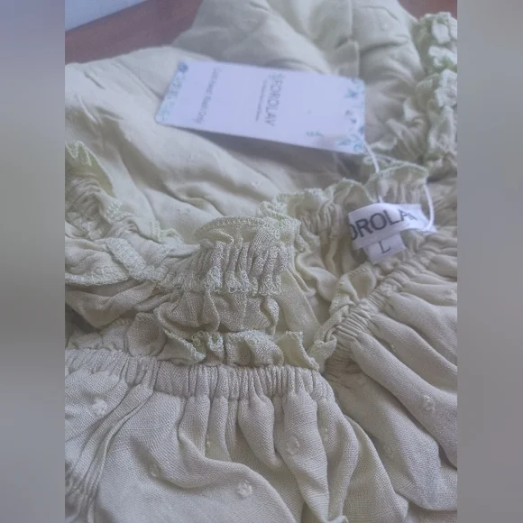 FOROLAV Ruffle Flowy Romper Dress - Picture 13 of 13